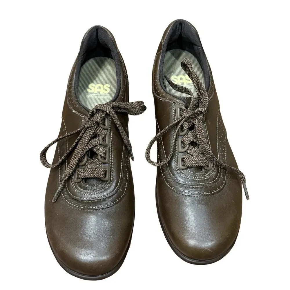 SAS Women’s Walk Easy Comfort Shoes Coffee Brown‎ Size 8.5